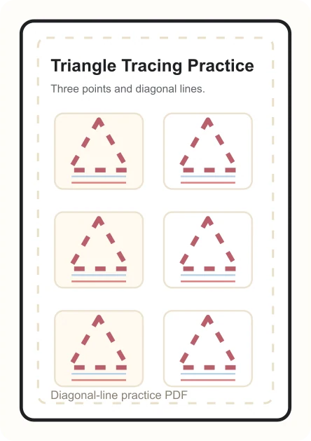 Triangle tracing worksheet preview